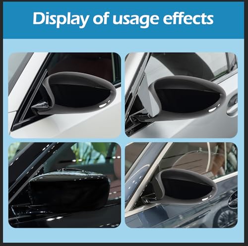 Capace oglinzi BMW Seria 3 E90/E91/E92/E93 2006-2008, negru lucios