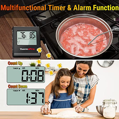 Termometru digital carne TP16B ThermoPro cu sonda inox lunga si timer