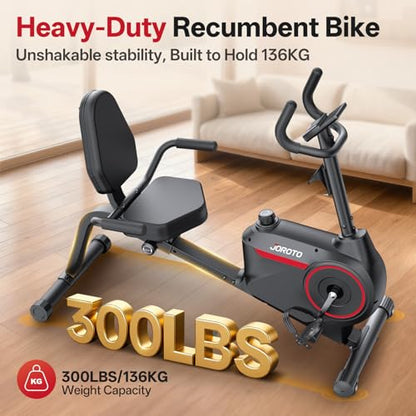 Bicicleta fitness recumbent JH30 JOROTO, Bluetooth, rezistenta magnetica