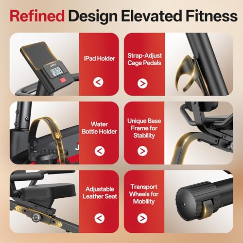 Bicicleta fitness recumbent JH30 JOROTO, Bluetooth, rezistenta magnetica