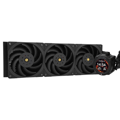 Thermalright CORE Vision 360 Black CPU AIO Cooler,IPS LCD Screen with 480 * 480 Resolution,for AM5&Intel 1700/1851,High-Performance 360 Specs Water-Cooled Radiator with 2.1in Removable Display