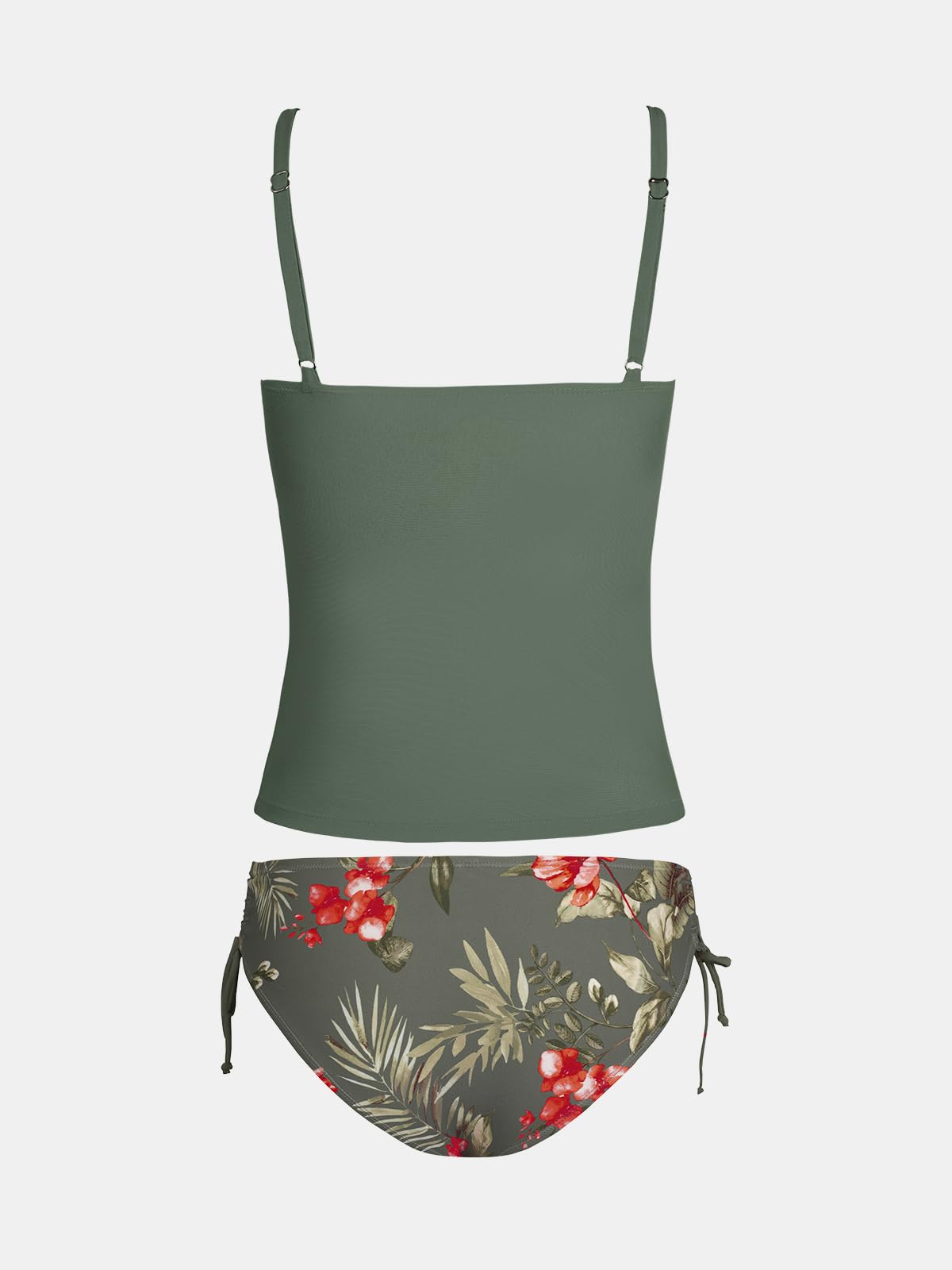 Costum de baie XL - CUPSHE Tankini Two Piece Scoop Neck Ajustabil