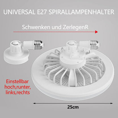 Lampa ventilator Anyingkai Fan Lamp E27 30W cu telecomanda