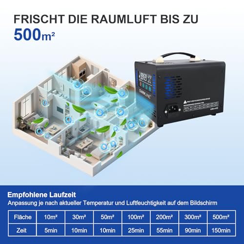 Generator ozon 60000 mg/h Charmline Smart cu telecomanda, pana la 500 m²