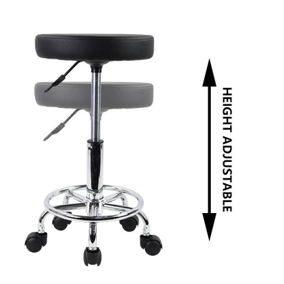 Scaun salon KKTONER BBS0432 PU Leather reglabil cu roti