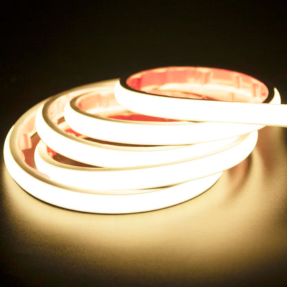 pcning COB LED Strip, 3 Metres, Self-Adhesive Cool White, Waterproof IP67, 3 m LED Strip Light, 230 V, Direct Connection with Plug (Cool White, 3)