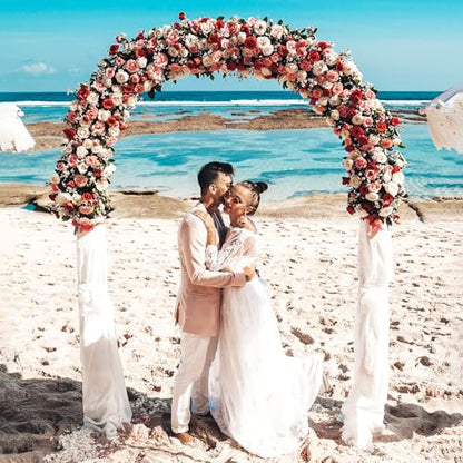 Arc metalic pentru Flori, cu latime reglabila 1.2/1.8/2.4 m, ideal pentru plante cataratoare si decor de gradina.