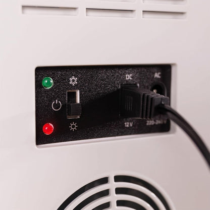 Mini frigider Cecotec Bolero MiniCooling 10 L Bahamas, albastru, 12 V-220 V, pentru masina si rulota, cu racire si incalzire 7-65°C