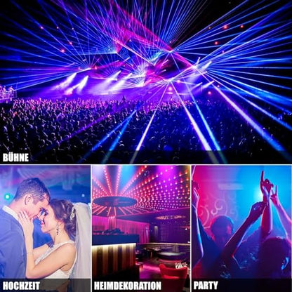 Proiectoare Disco Led DJ DMX512 36 LED set 4 buc + telecomanda, 4 moduri lumina