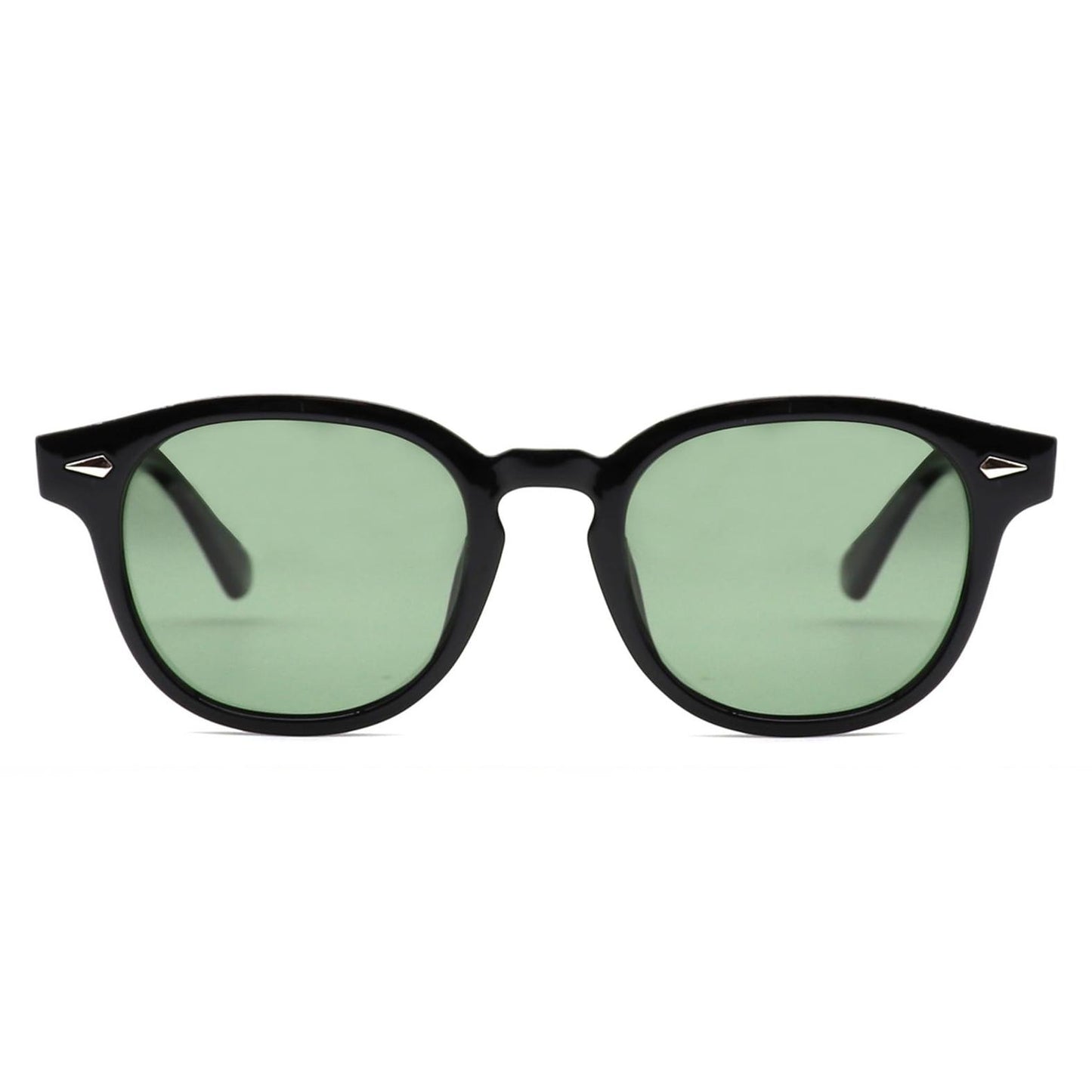 HWYYLX Retro Oval Polarized Sunglasses For Men Women, Vintage Depp Style Round Sunglasses, Fashion UV400 Protection Tinted Lens Carnival Sun Glasses