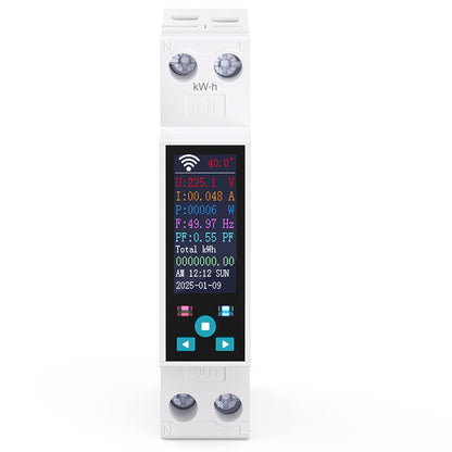 Contor energie TONGOU Wi-Fi 50A 1 faza LCD smart DIN rail
