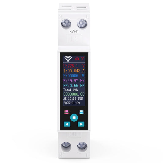Contor energie TONGOU Wi-Fi 50A 1 faza LCD smart DIN rail