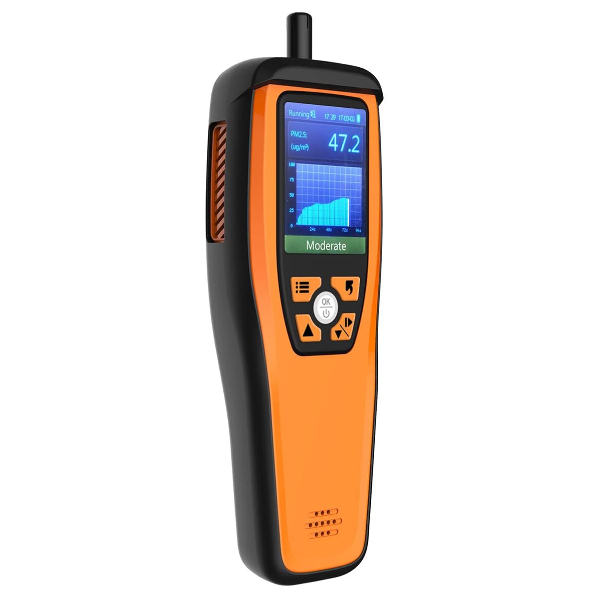 Temtop Air Quality Monitor CO2 Meter Professional CO2 PM2.5 PM10 Formaldehyde Temperature and Humidity Monitor w/Audio Alarm Data Export (M2000 2nd)