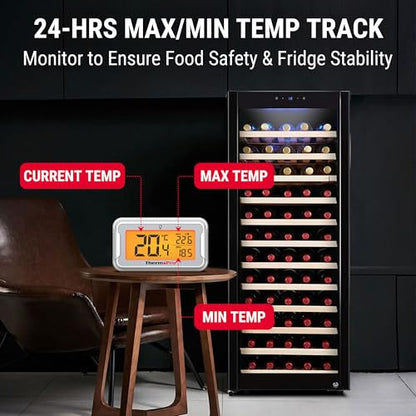 Termometru frigider TP110 ThermoPro, LCD iluminat, waterproof, max/min