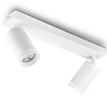 Spot luminos White 3 becuri GU10 aluminiu rotativ 2250 lm