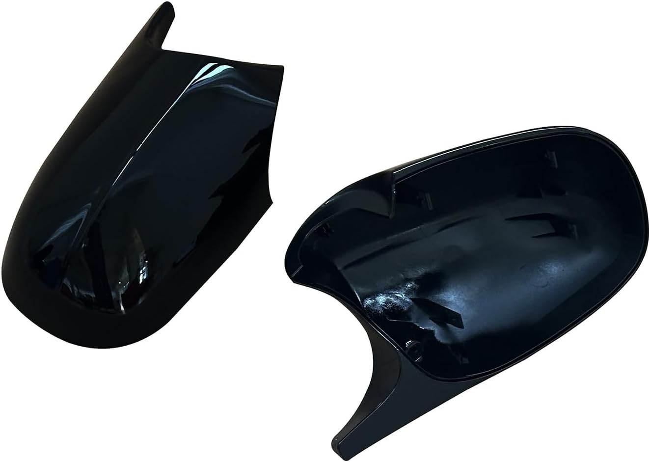 Door Mirror Cover Caps For BMW E81 E87 2008-2011 E90 E91 2009-2011 E92 E93 2010-2013 LCI Facelift Replacement Side Mirror Caps Gloss Black(For 1er E81 E87&3er E90 E91 E92 E93 LCI)