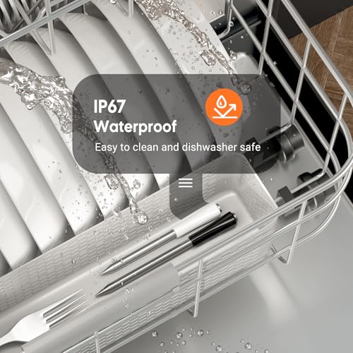 Termometru carne INT-12-BW Inkbird Bluetooth 5.4 + WiFi, IP67 waterproof