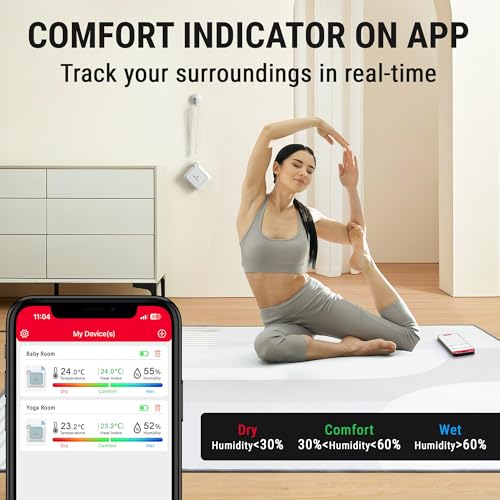 Termometru Higrometru TP351 Bluetooth ThermoPro + monitorizare 80 m