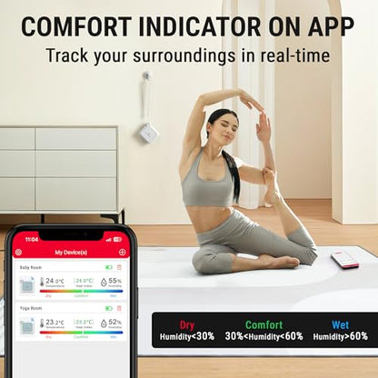 Termometru Higrometru TP351 Bluetooth ThermoPro + monitorizare 80 m