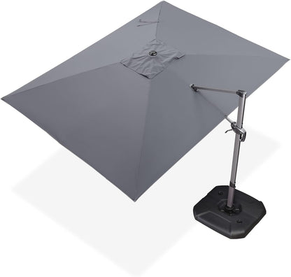 Umbrela de soare suspendata PURPLE LEAF, 270 x 350 cm, gri