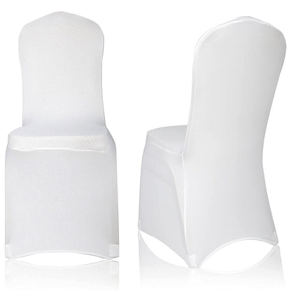 Husa scaun EMART Dining Chair Cover Alb elastica lavabila