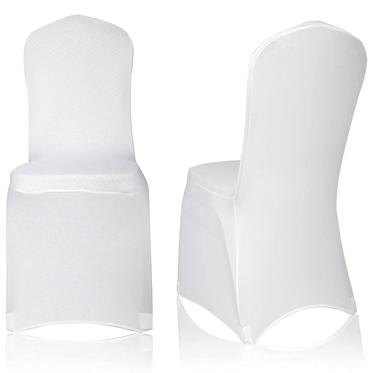 Husa scaun EMART Dining Chair Cover Alb elastica lavabila