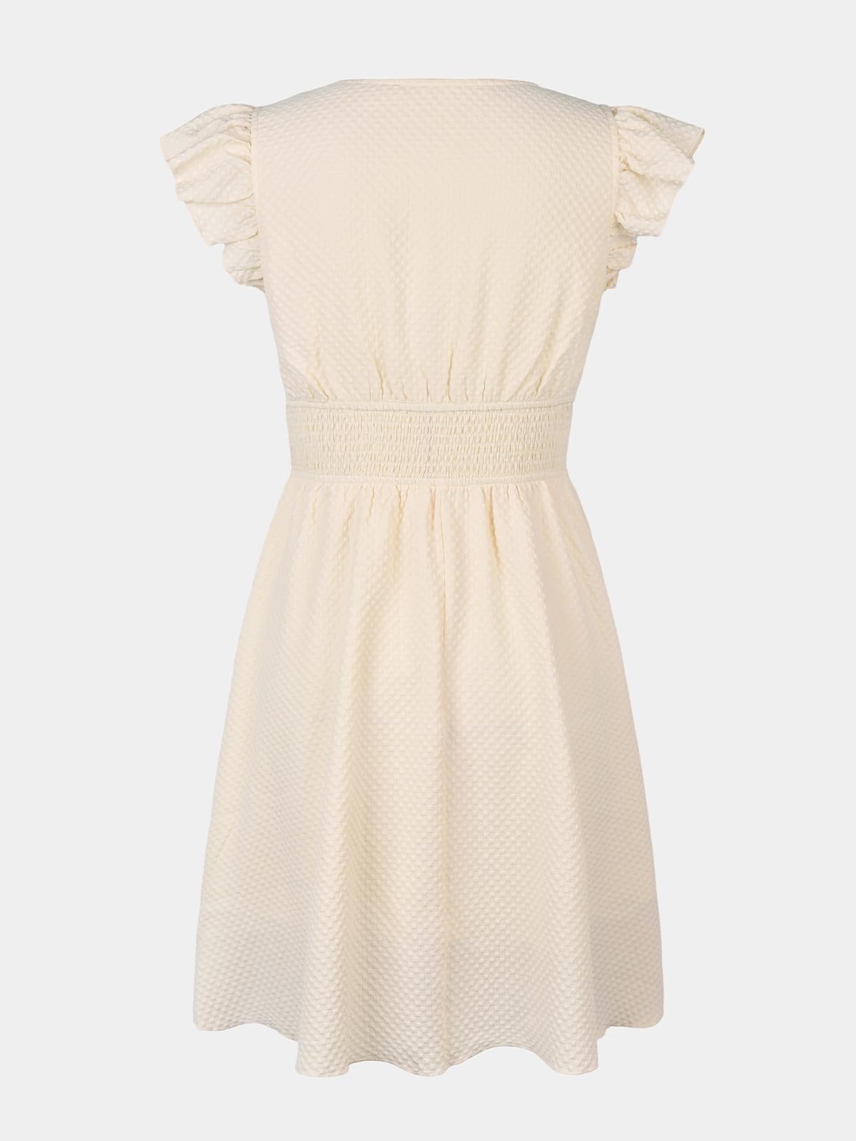 Rochie XL - CUPSHE V Neck Flutter Sleeve Smocked Casual Summer
