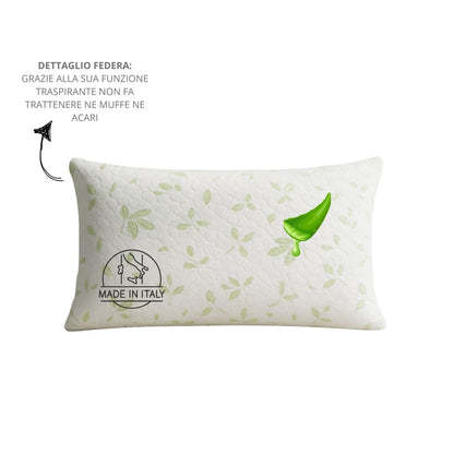Set 2 Perne GM Aloe Bed Pillow Anti-Alergica Microfibra Alba, Set 2