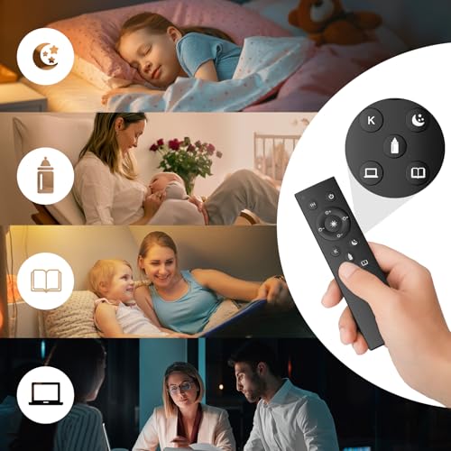Lampa de podea dimabila cu telecomanda SUWIN, abajur in, soclu E27
