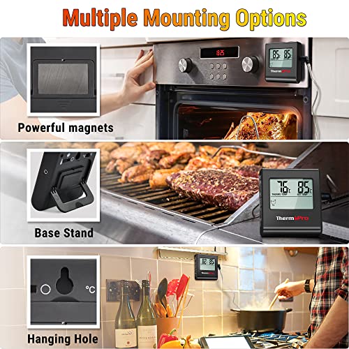 Termometru digital carne TP16B ThermoPro cu sonda inox lunga si timer