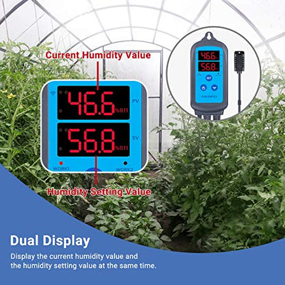 Regulator de umiditate, INKBIRD IHC-200-WiFi, pentru sera, gradina, pivnita, fermentatie