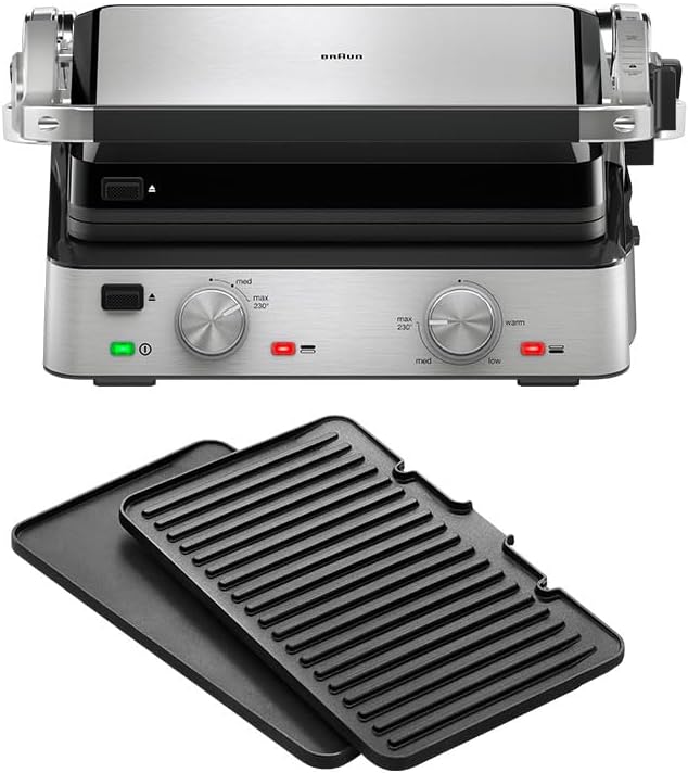 Grill electric Braun MultiGrill 7 CG7020 3 in 1, 2000 W, 230 C