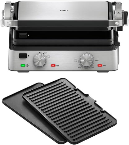 Grill electric Braun MultiGrill 7 CG7020 3 in 1, 2000 W, 230 C