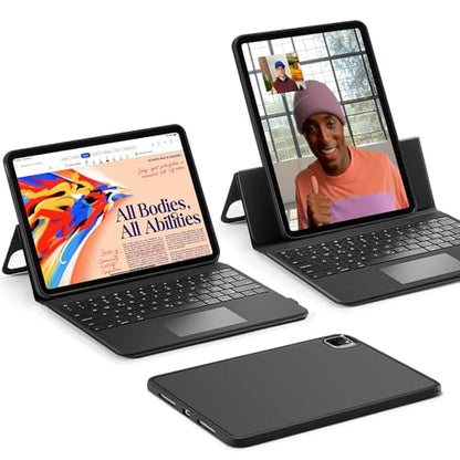Tastatura cu husa pentru iPad Pro 12.9 ESR, stand reglabil, magnetica detasabila