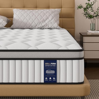 Saltea cu arcuri individuale BedStory 160x200 cm, 26 cm grosime, ortopedica, fermitate H3/H4, alba