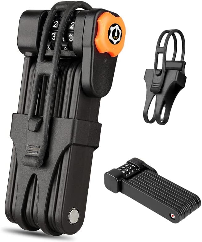 Lacat pliabil bicicleta 85 cm + suport montaj - High Security, compact si robust