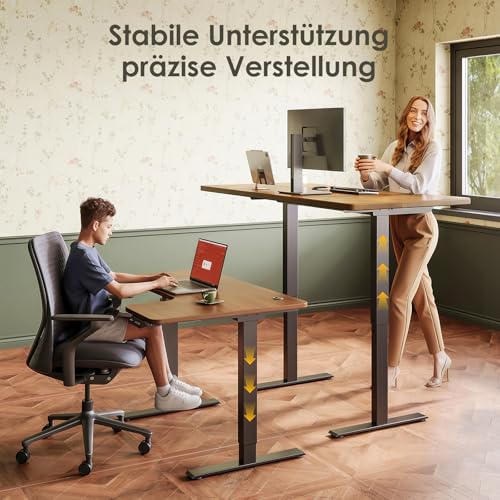 Cadru birou reglabil electric cu 2 motoare OffiGo - stabilitate si ajustare