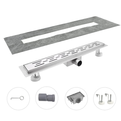 Rigola dus sunrik SLSD-A06-90cm inox 304, 90 cm, waterproof