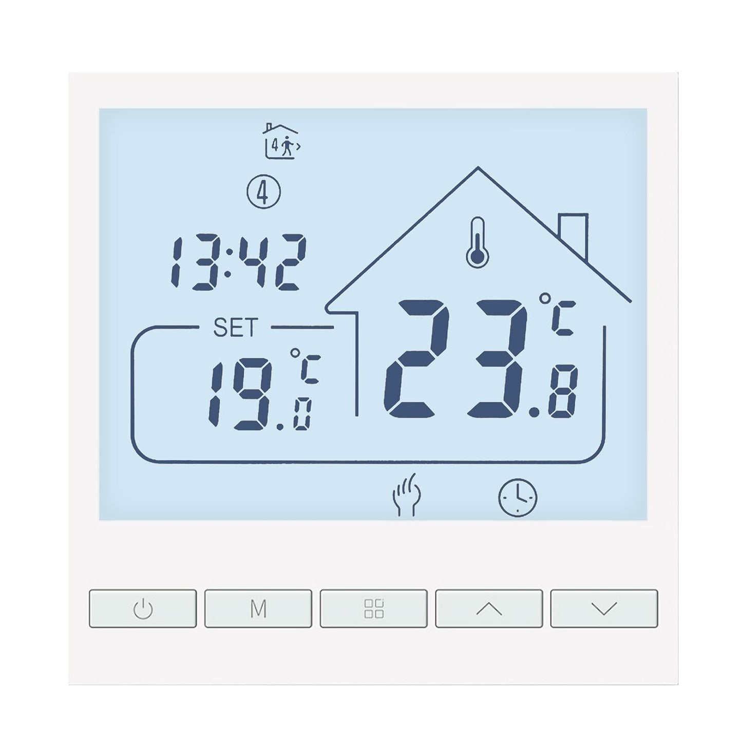 Termostat digital programabil TOL47-WP BEOK, incalzire pardoseala apa