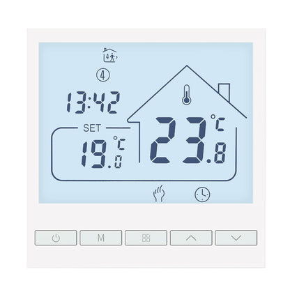 Termostat digital programabil TOL47-WP BEOK, incalzire pardoseala apa