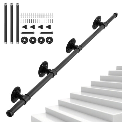 Balustrada OUUTMEE Fier forjat 100 cm neagra
