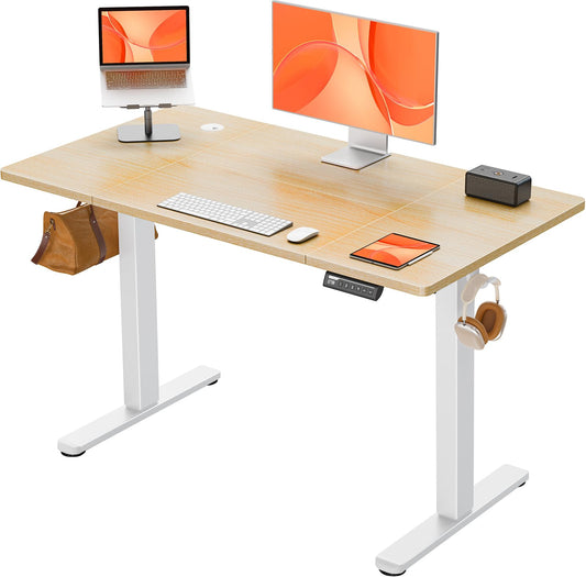 Birou electric reglabil pe inaltime 120x60 cm ErGear cu 4 memorii, sit-stand