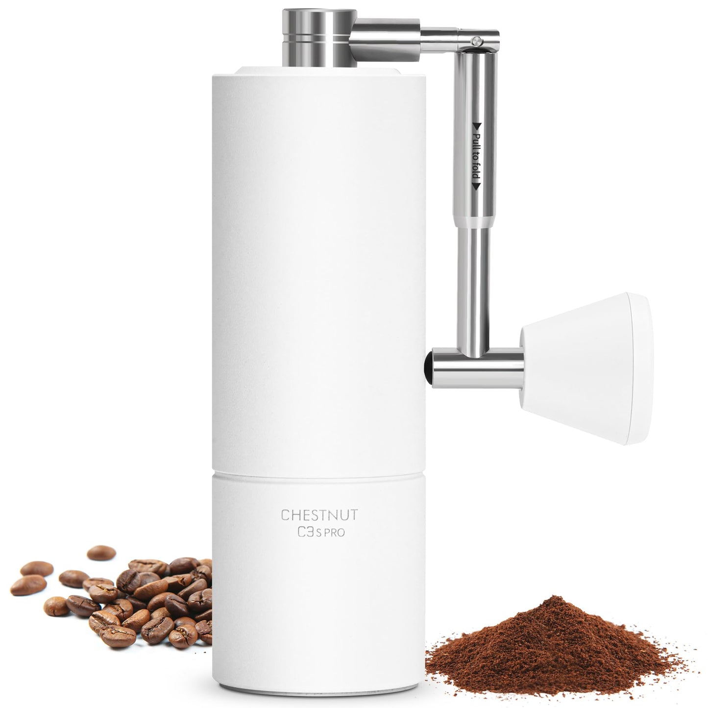 Chestnut C3 ESP PRO, TIMEMORE Kaffeemühle Manuell, Upgrade Integrierte Ganzmetallgehäuse, Handkaffeemühle für Espresso bis French Press, Schwarz