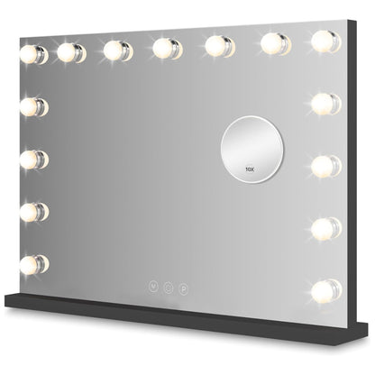 Oglinda cosmetica Bayt Hollywood 58x46 cm LED 10x magnifiere