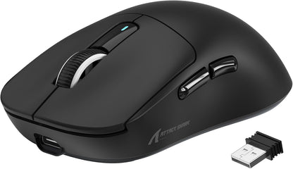 VGN GAMEPOWER x ATTACK SHARK X3 SUPERLIGHT Wireless Gaming Mouse, 49g Ultralight Mice, PixArt PAW3395, 26000 DPI, Tri-mode 2.4G/USB-C Wired/Bluetooth, G502, 200 Hrs Battery, Kailh GM8.0 Switch, Black