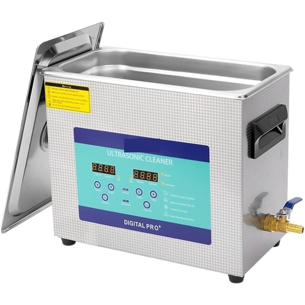 TUMAHE Ultrasonic Cleaner, Ultra Cleaner AIPOI Ultra Cleaning Device 6.5L For Car And Motorcycle Repair Workshops Aviation Maintenance Electronic Basket For PCB Tableware Denture Jewelry Brass Gla