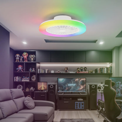 Ventilator tavan BKZO RGB Ceiling Fan cu lampa, control dublu