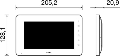 Set videointerfon VIMAR cu monitor LCD 7 inch, 1 familie