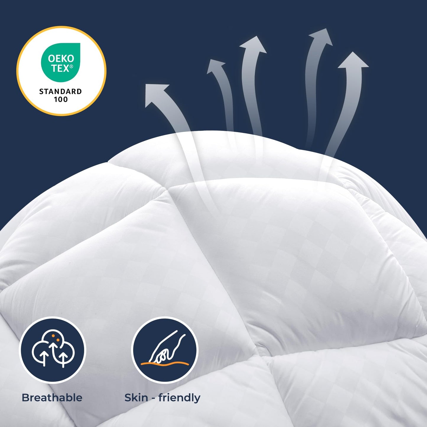 Topper saltea Autsel B103-027 Memory Foam 160x200 cm 1000 gsm