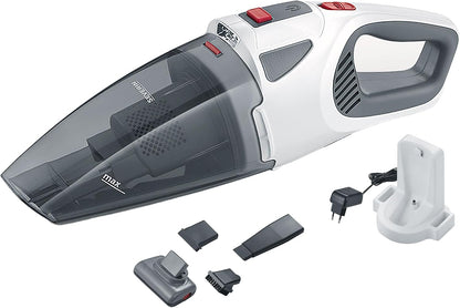 Aspirator de mana fara fir SEVERIN HV 7146 4 in 1 pentru lichide si par de animale, alb/gri/rosu